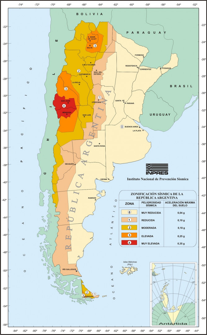 Zonas Sísmicas Argentina